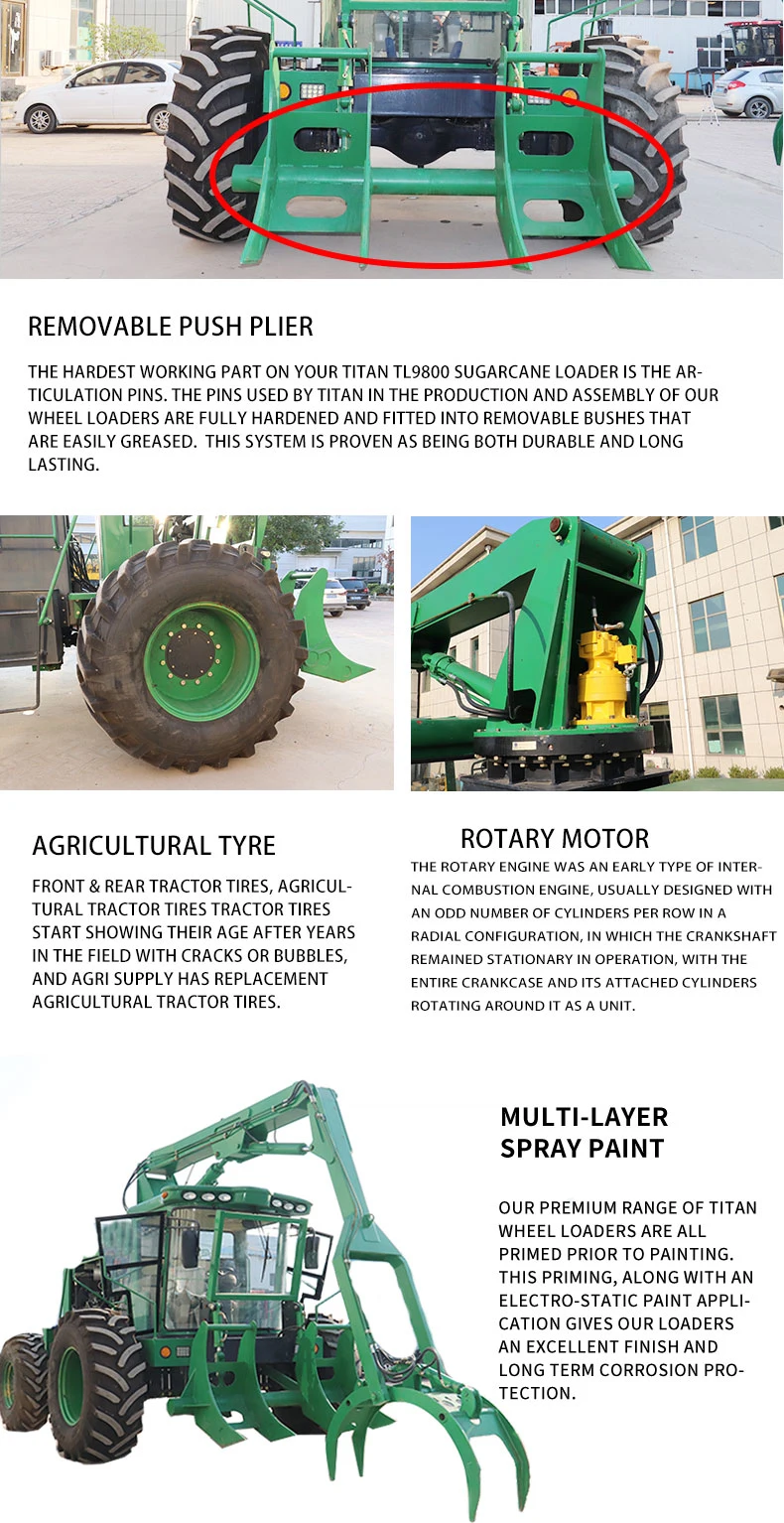 TItan farm machine sugarcane sugarcane grabber loader/agriculture machinery equipment